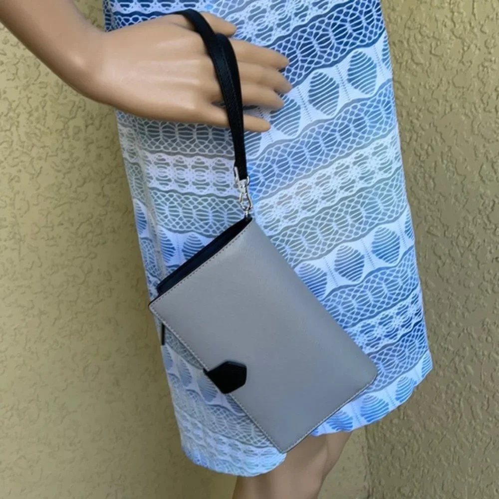 Kate Spade Staci Colorblock Phone Wallet Wristlet in Nimbus Grey - Picture 5 of 16